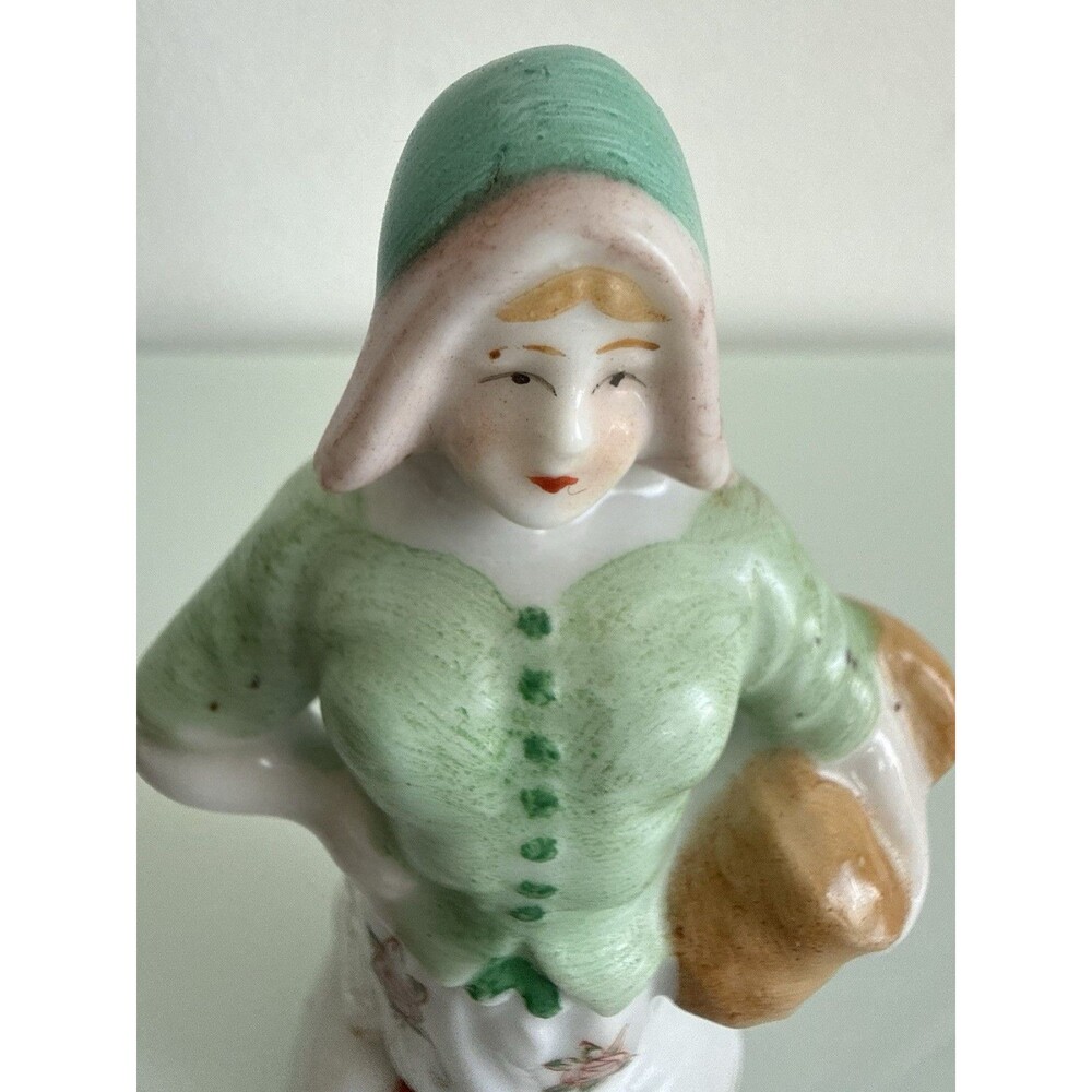 Vintage Occupied Japan Porcelain Dutch Girl Figurine Hand Painted Ceramic